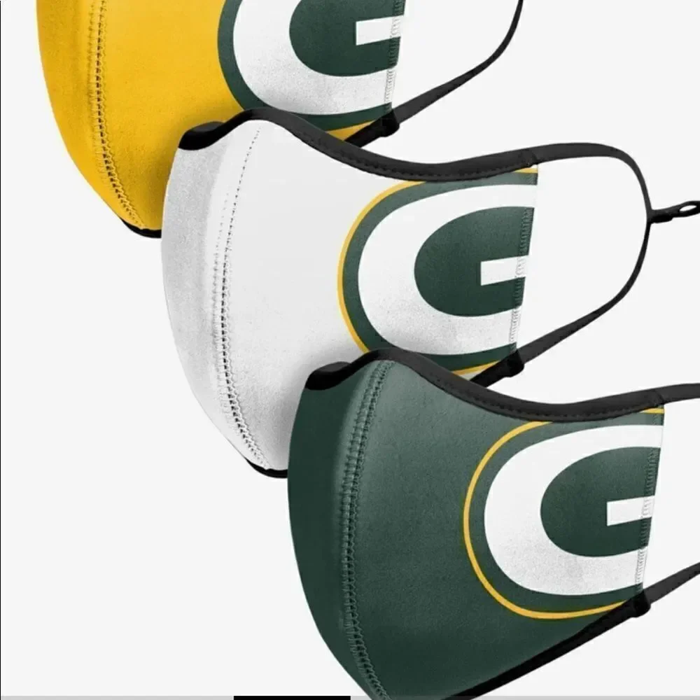 NFL Green Bay Packers high end face covers NWT